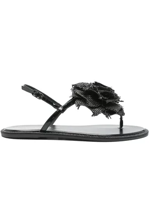 LE SILLA Floral-appliqué sandals