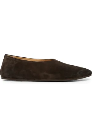 MARSÈLL Almond-toe suede loafers
