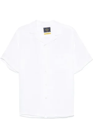 Portuguese Flannel Linen camp collar shirt