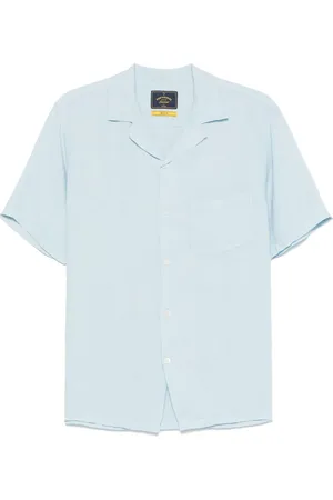 Portuguese Flannel Linen camp collar shirt