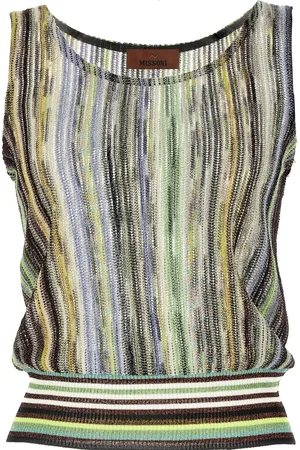 Missoni Striped lamé top