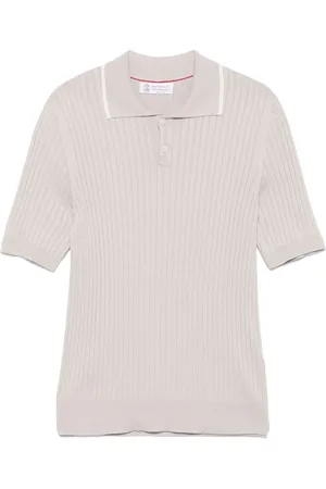 Brunello Cucinelli Ribbed polo shirt