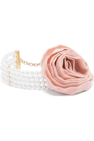 BLUMARINE Floral-appliqué chocker