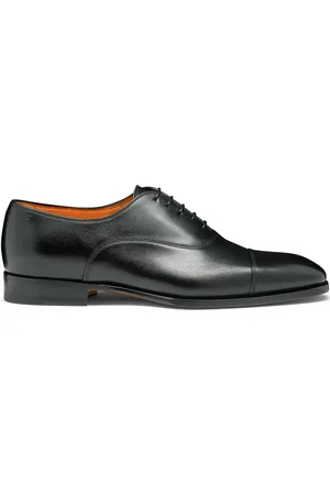 santoni Leather Oxford shoes