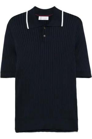 Brunello Cucinelli Ribbed polo shirt