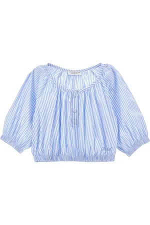 PHILOSOPHY DI LORENZO SERAFINI Striped cotton-blend shirt
