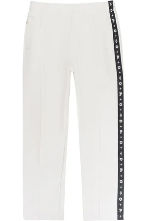 Purple Brand Monogram-stripe "Cream" track pants