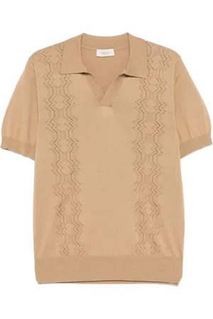 Piacenza Cashmere Pointelle-knit T-shirt