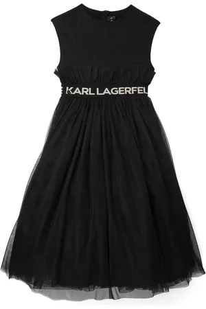 Karl Lagerfeld Logo-waistband dress