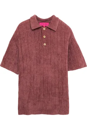 THE ELDER STATESMAN Chenille polo shirt
