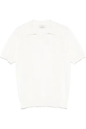 Piacenza Cashmere Pointelle-knit T-shirt