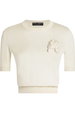 Dolce & Gabbana Floral-appliqué T-shirt