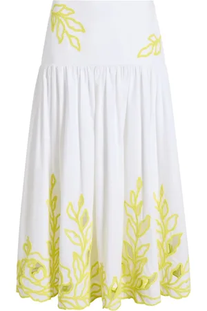 Cinq A Sept Trailing Peonies Tilda skirt