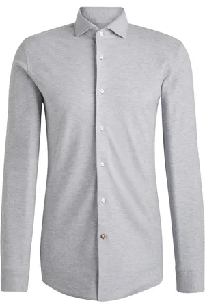 HUGO BOSS Cotton-piqué jersey shirt