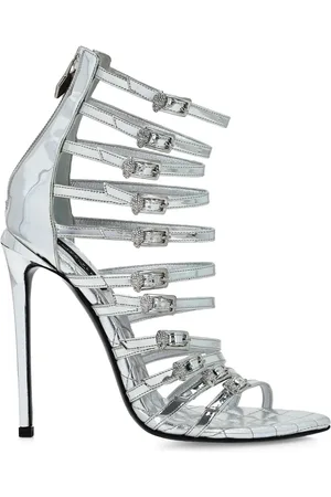 Philipp Plein Mirror Plein Skull sandals
