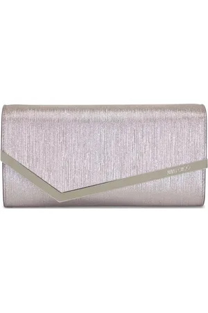 Jimmy Choo Logo-engraved clutch bag