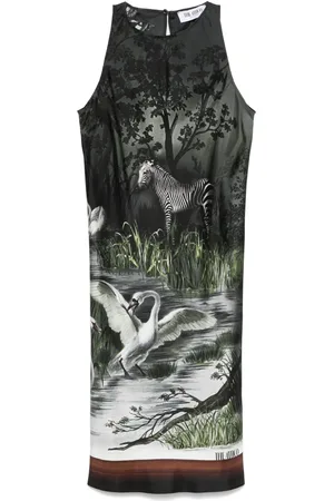 The Attico Smoke night-print mini dress