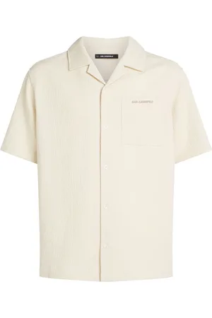 Karl Lagerfeld Short-sleeve bambula shirt
