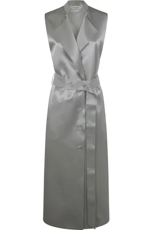 Serafini Belted satin dress