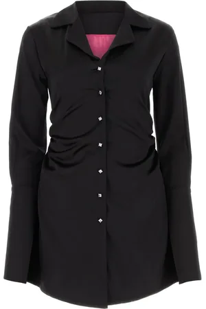 verguenza Draped-detail mini dress