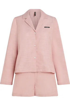 Karl Lagerfeld Logo-appliqué pajama set