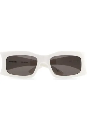 Balenciaga Logo rectangle-framed sunglasses