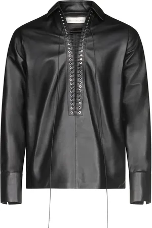 Ludovic De Saint Sernin Alan leather shirt
