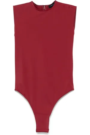 MUGLER Logo-embossed bodysuit