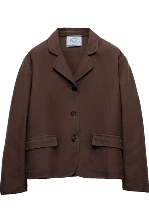 Prada Single-breasted cotton jacket