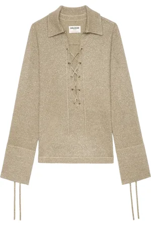 Zadig & Voltaire Listy knitted top