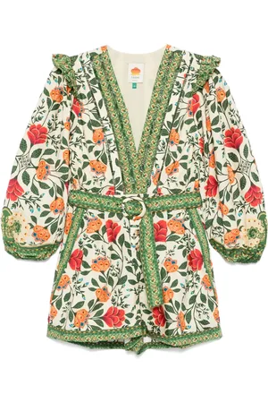 Farm Rio Garden Tapestry romper