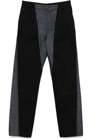 MUGLER Bi-color straight-leg jeans