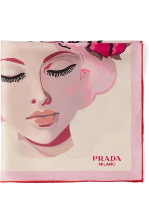 Prada Printed silk scarf