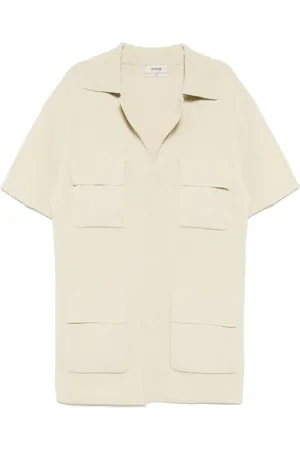 SYSTEM Patched pocket knitted shirt