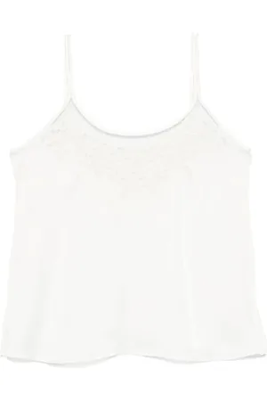 Twin-Set Embroidered satin top