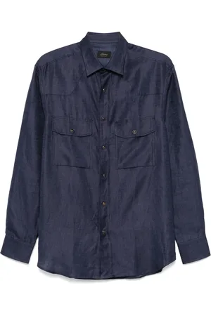 BRIONI Slub-texture shirt