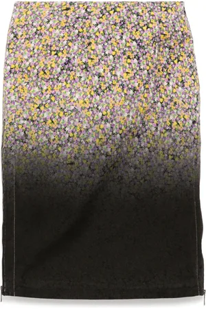 Nº21 Floral-print skirt