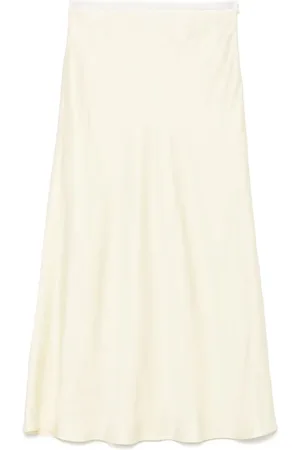 Sandro Satin-effect midi skirt