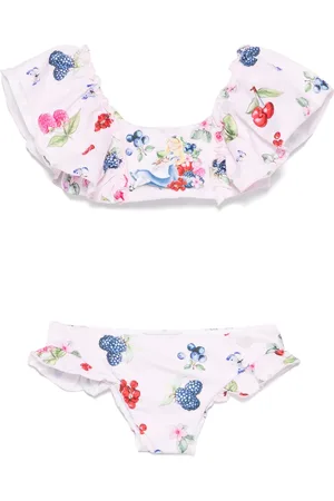 MONNALISA X Disney Alice-print bikini