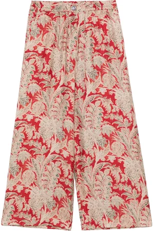 PIERRE-LOUIS MASCIA Aloe silk palazzo trousers