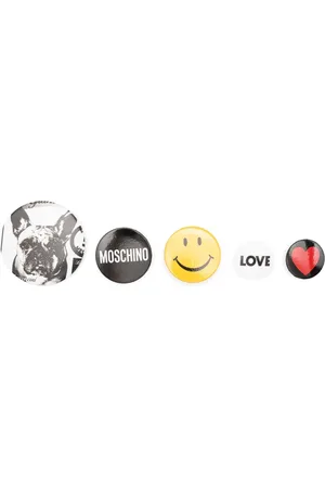 Moschino Logo-motif pin set (set of five)