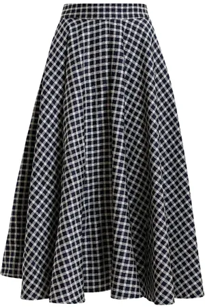Essentiel Antwerp Checked a-line skirt