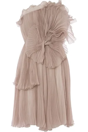 Alberta Ferretti Plissé mini dress