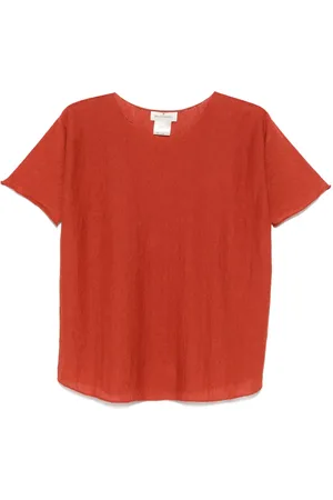 BRUNO MANETTI Raw-cut-edge T-shirt