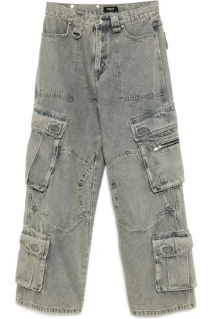FIVE CM Wide-leg cargo jeans