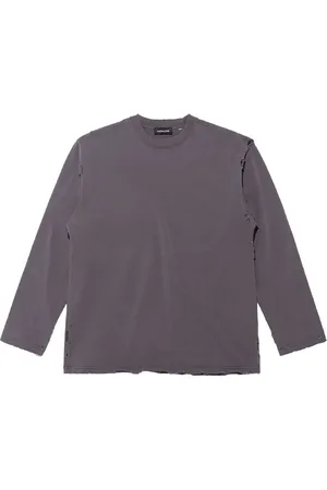 Mainless Distressed long-sleeve sweatshirt