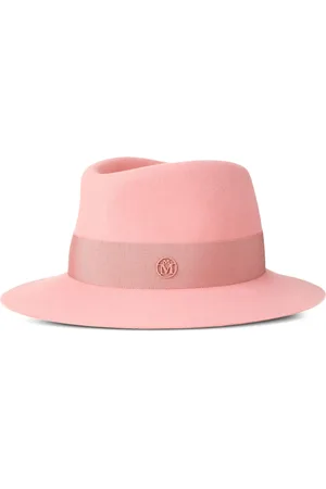 Le Mont St Michel Andre logo plaque-detail wool fedora