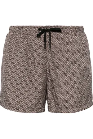 TAGLIATORE Geometric-print swim shorts