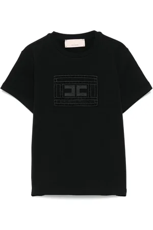 Elisabetta Franchi Monogram-patch T-shirt