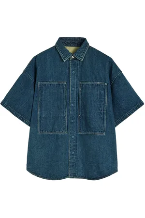 Jil Sander Concealed button fastening denim shirt